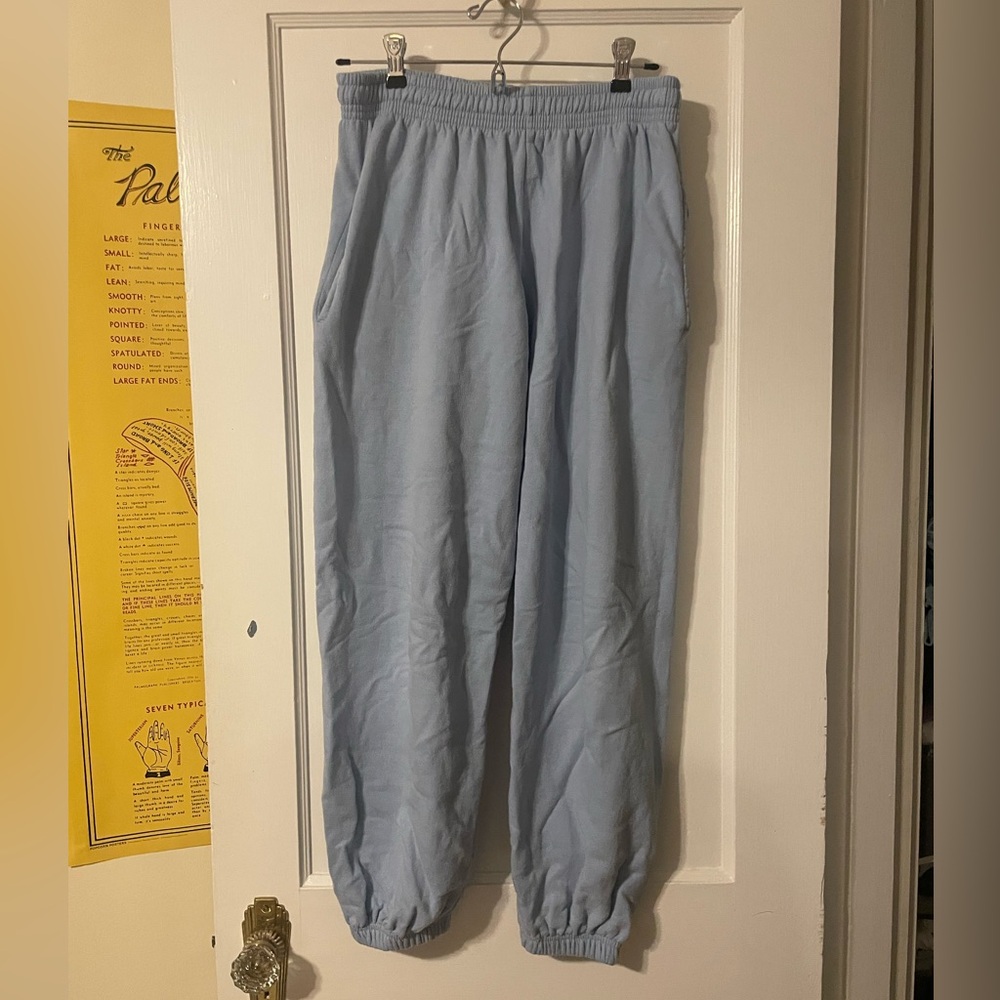 Light blue sweatpants